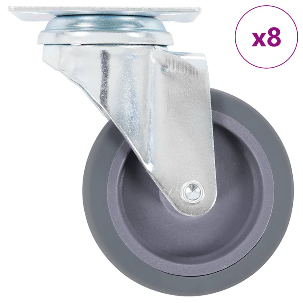 8 st Zwenkwielen 75 mm is nu te koop bij PeponiXL, paradijselijk wonen!