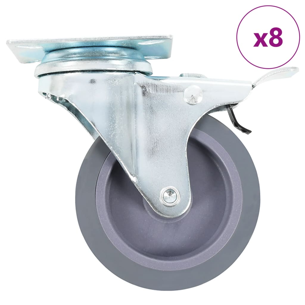 8 st Zwenkwielen 75 mm is nu te koop bij PeponiXL, paradijselijk wonen!