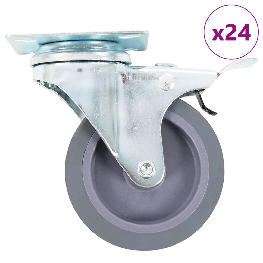 24 st Zwenkwielen 75 mm is nu te koop bij PeponiXL, paradijselijk wonen!