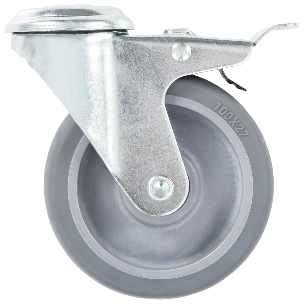 12 st Zwenkwielen met boutgaten 100 mm is nu te koop bij PeponiXL, paradijselijk wonen!
