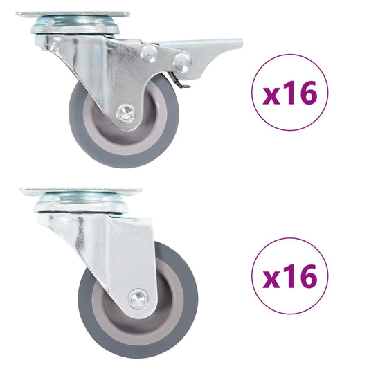 32 st Zwenkwielen 50 mm is nu te koop bij PeponiXL, paradijselijk wonen!