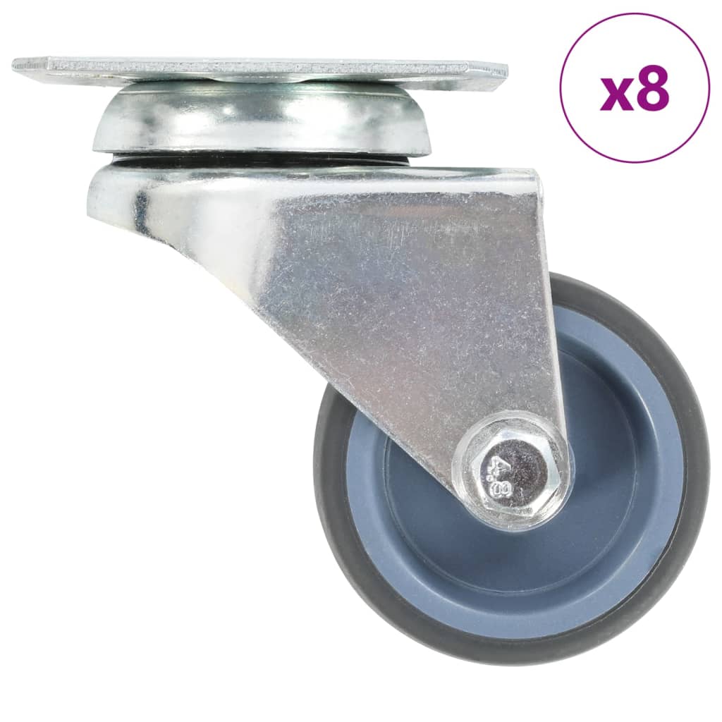 8 st Zwenkwielen dubbel 50 mm is nu te koop bij PeponiXL, paradijselijk wonen!