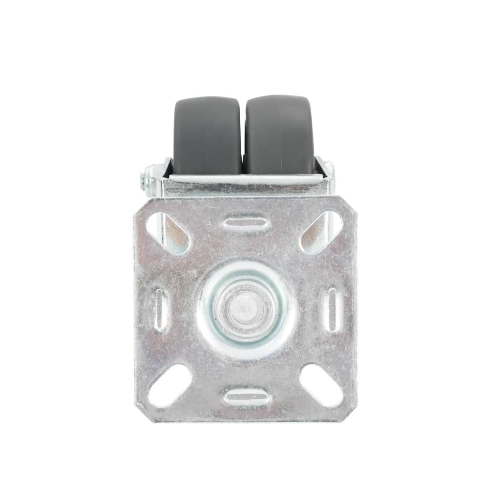 24 st Zwenkwielen dubbel 50 mm is nu te koop bij PeponiXL, paradijselijk wonen!