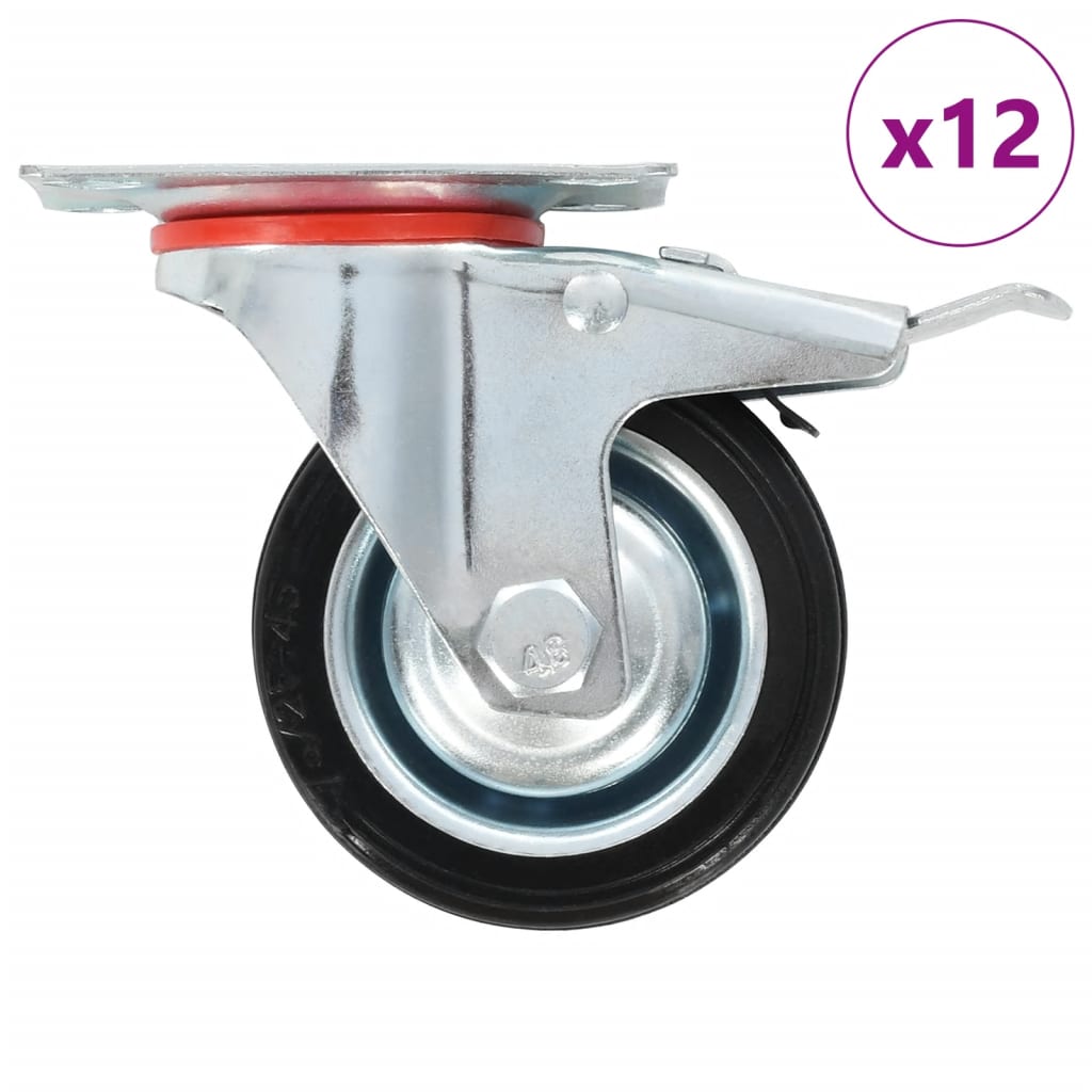 12 st Zwenkwielen 75 mm is nu te koop bij PeponiXL, paradijselijk wonen!