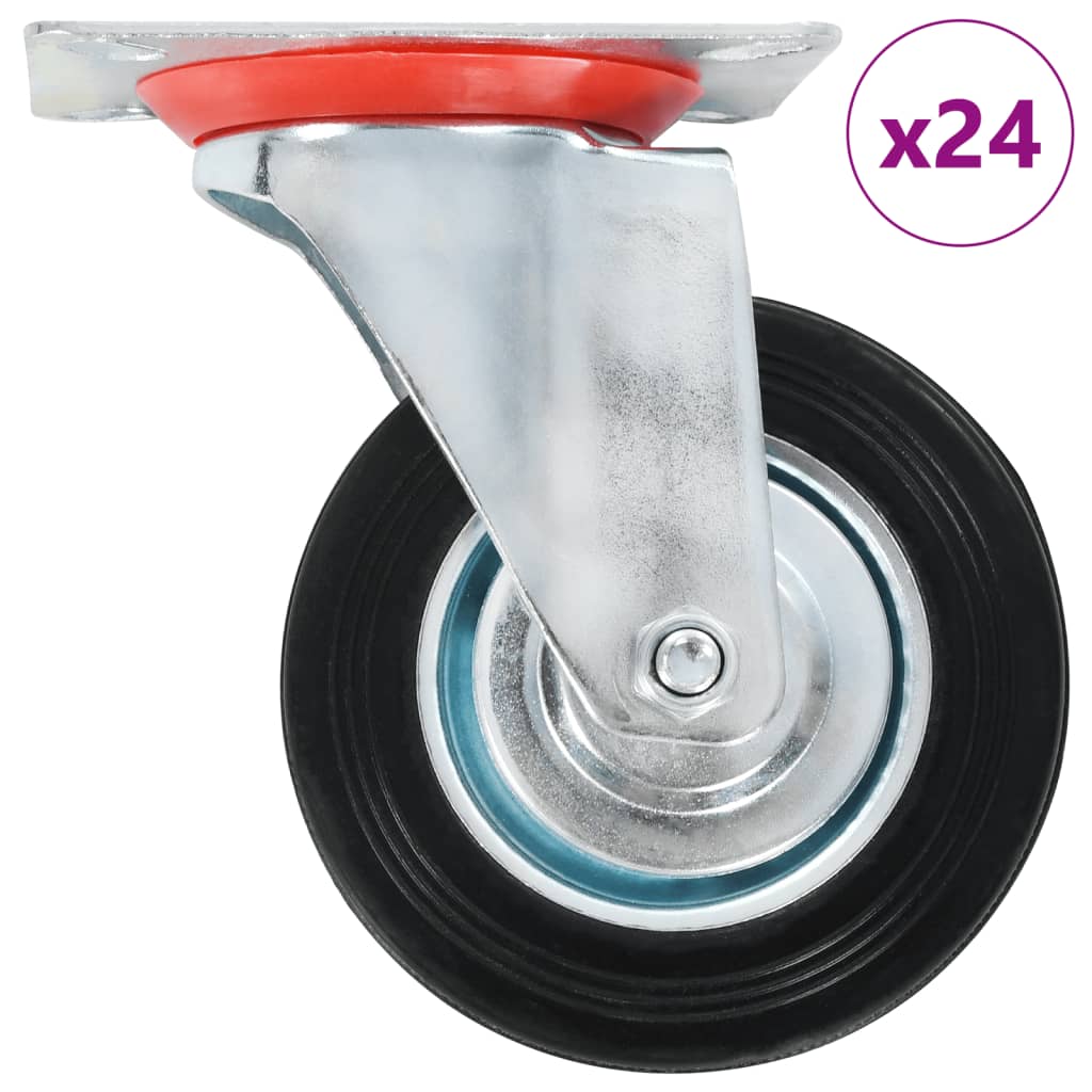 24 st Zwenkwielen 100 mm is nu te koop bij PeponiXL, paradijselijk wonen!