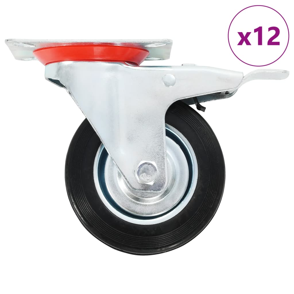 12 st Zwenkwielen 100 mm is nu te koop bij PeponiXL, paradijselijk wonen!