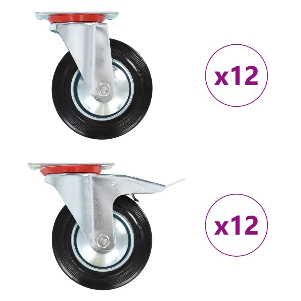 24 st Zwenkwielen 160 mm is nu te koop bij PeponiXL, paradijselijk wonen!