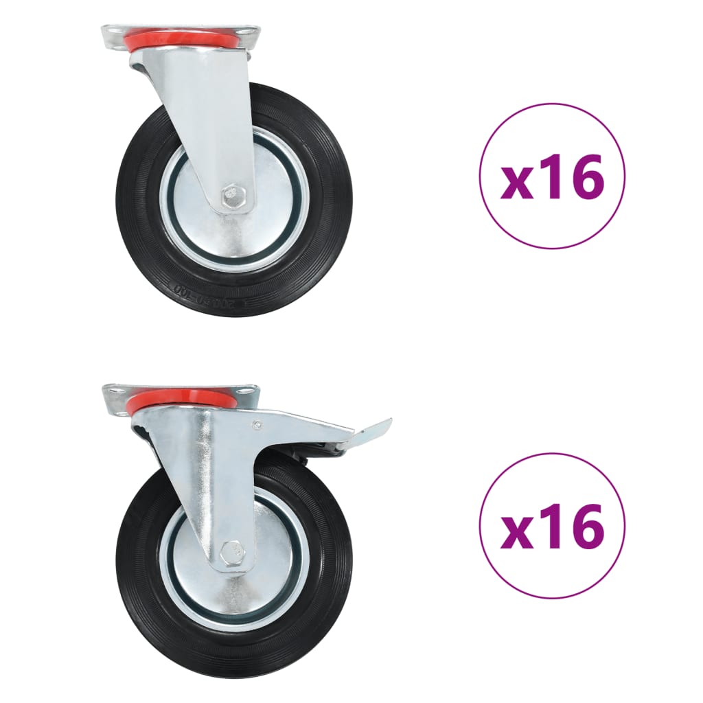 32 st Zwenkwielen 200 mm is nu te koop bij PeponiXL, paradijselijk wonen!