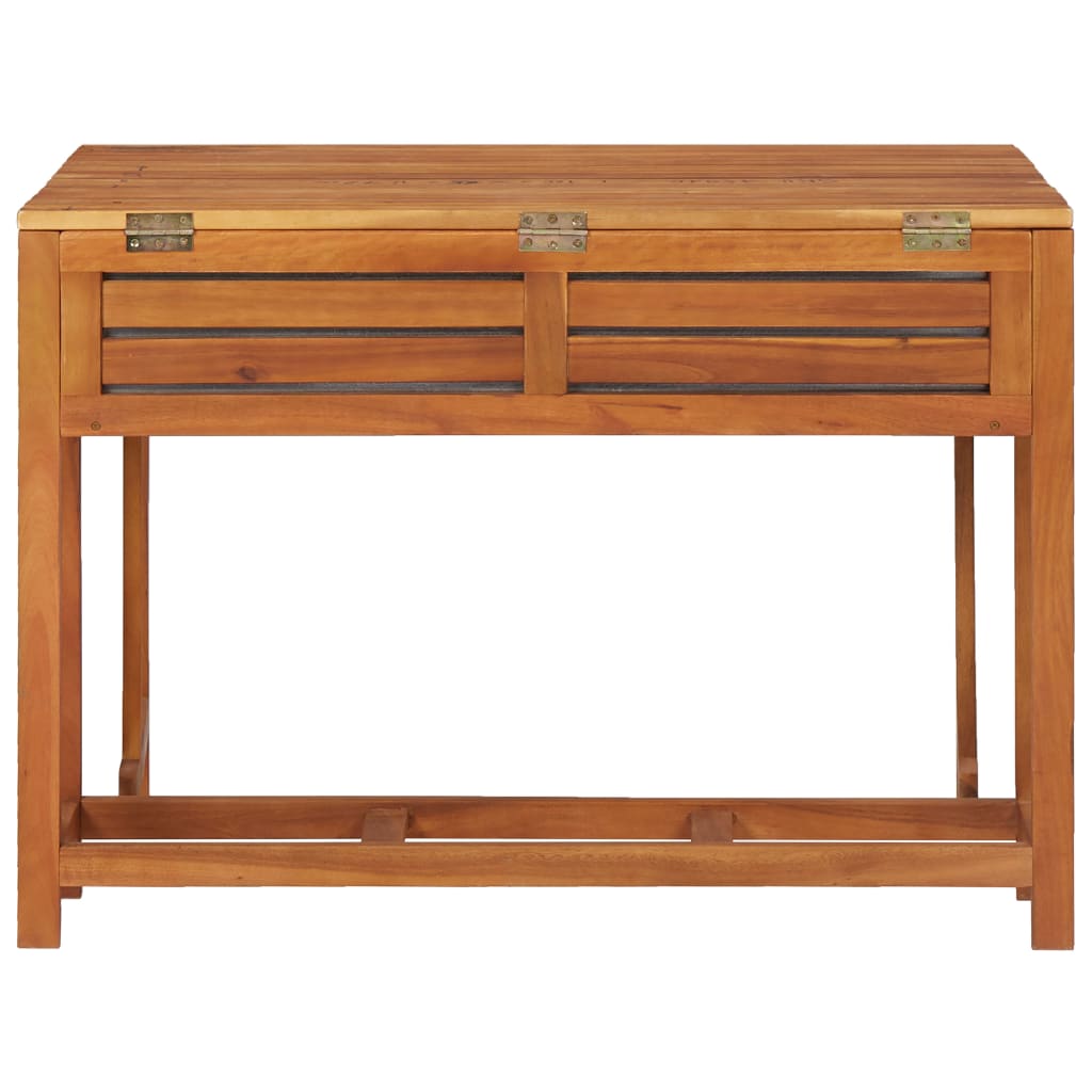 Tuintafel met plantenbak en 2 bistrostoelen massief acaciahout is nu te koop bij PeponiXL, paradijselijk wonen!