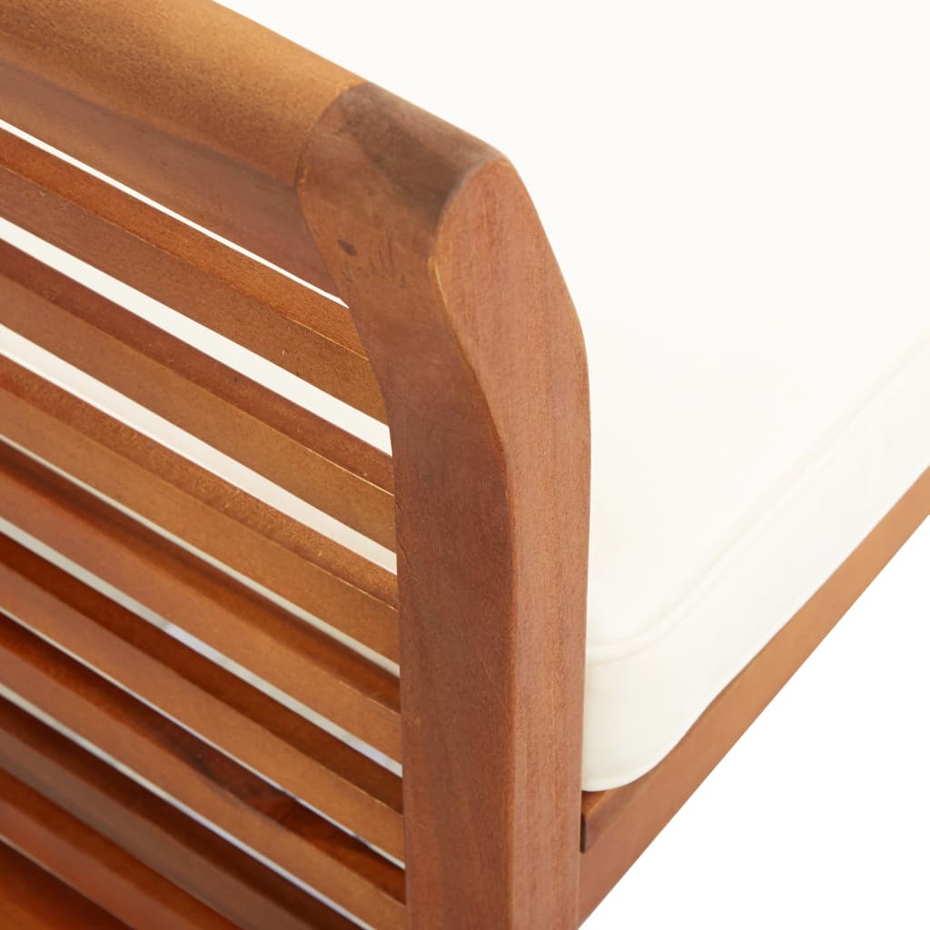 Tuinstoelen 3 st met kussens massief acaciahout is nu te koop bij PeponiXL, paradijselijk wonen!