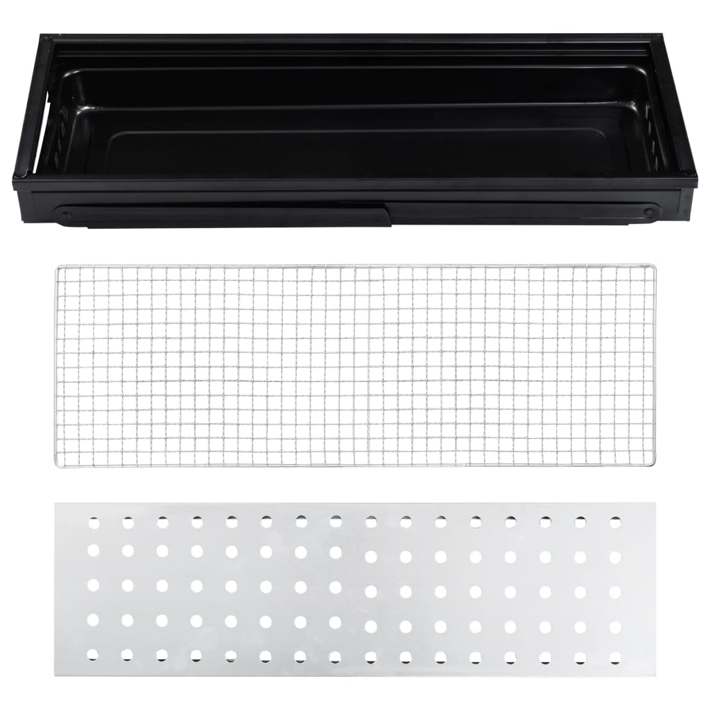 Campingbarbecue draagbaar 60x22,5x33 cm roestvrij is nu te koop bij PeponiXL, paradijselijk wonen!