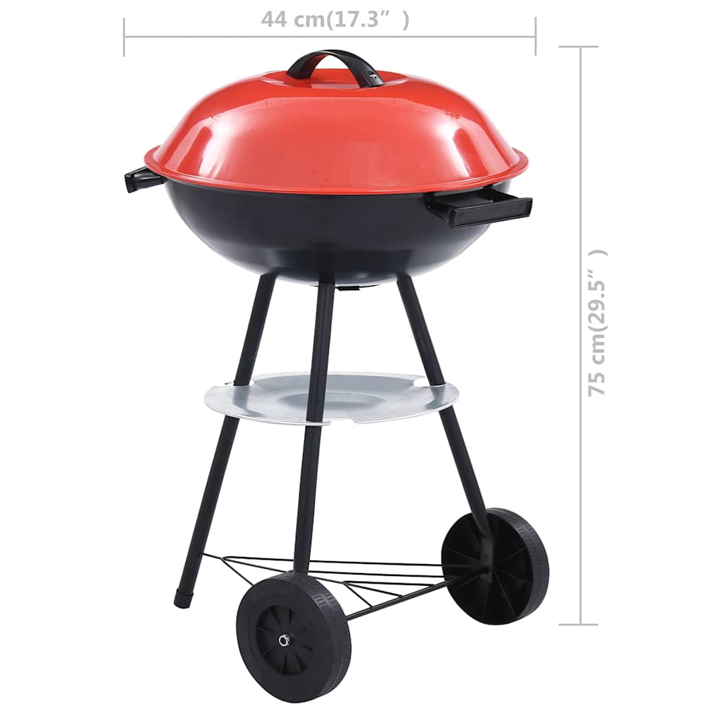 Kogelbarbecue houtskool met wieltjes XXL 44 cm is nu te koop bij PeponiXL, paradijselijk wonen!