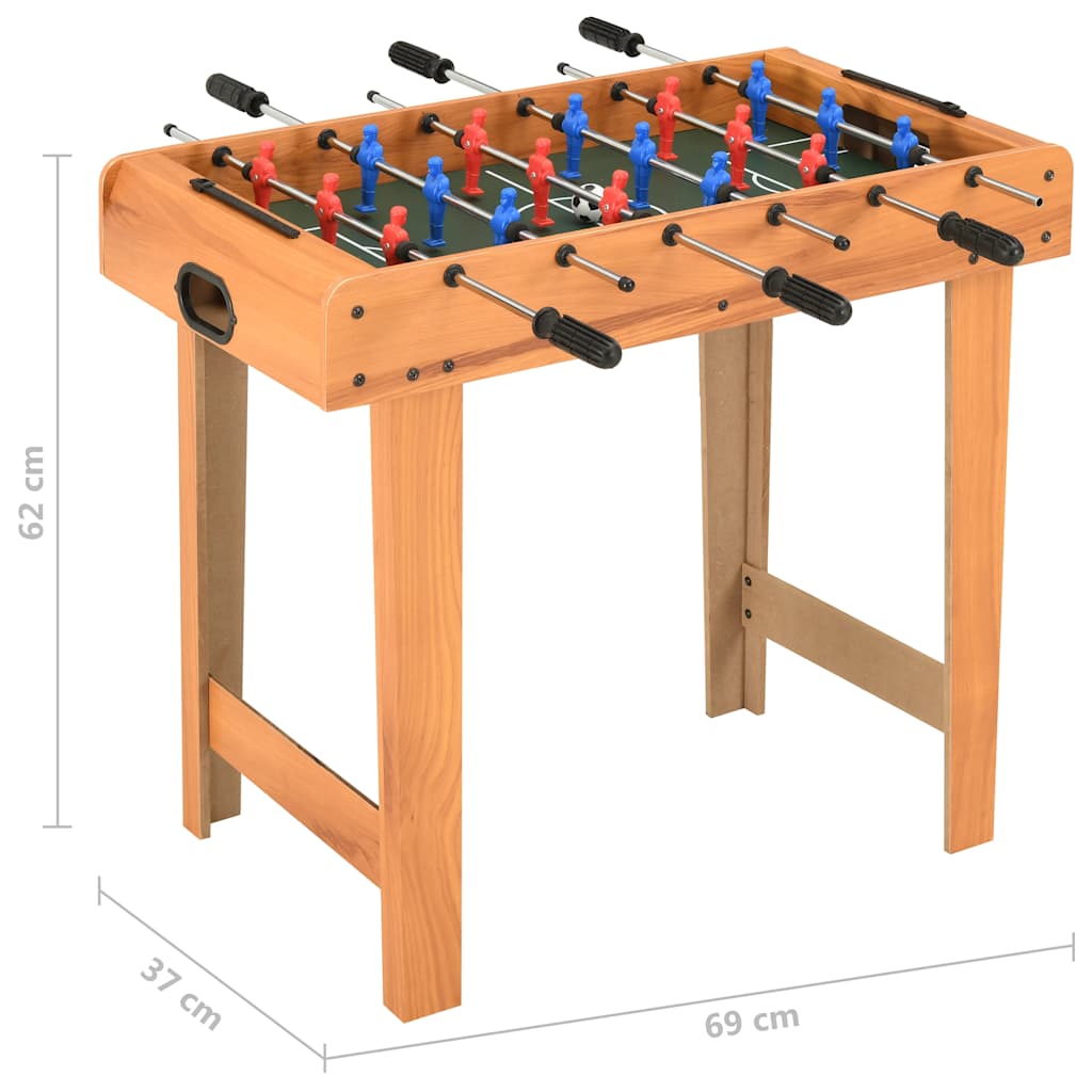 Voetbaltafel mini 69x37x62 cm esdoorn is nu te koop bij PeponiXL, paradijselijk wonen!
