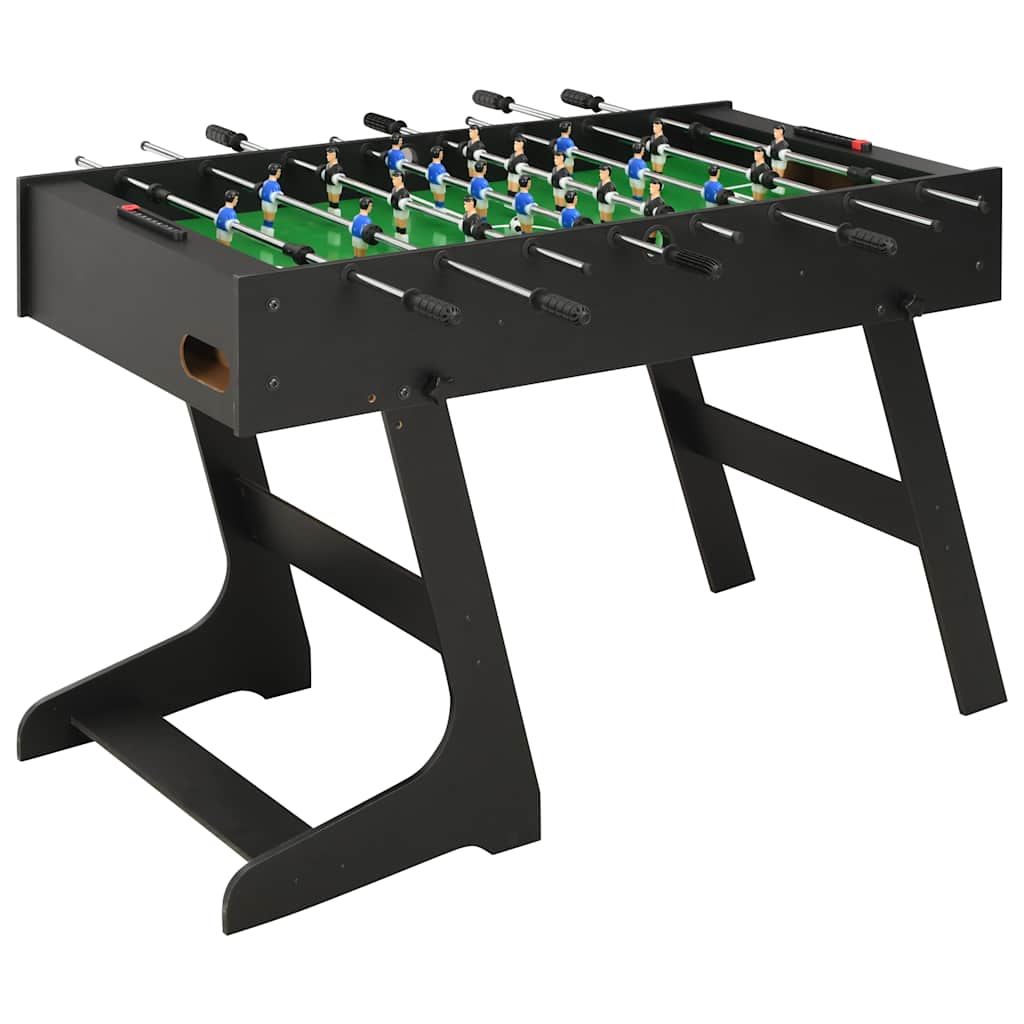 Voetbaltafel inklapbaar 121x61x80 cm zwart is nu te koop bij PeponiXL, paradijselijk wonen!