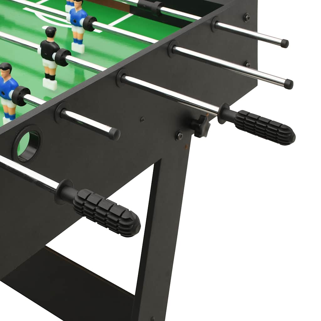 Voetbaltafel inklapbaar 121x61x80 cm zwart is nu te koop bij PeponiXL, paradijselijk wonen!