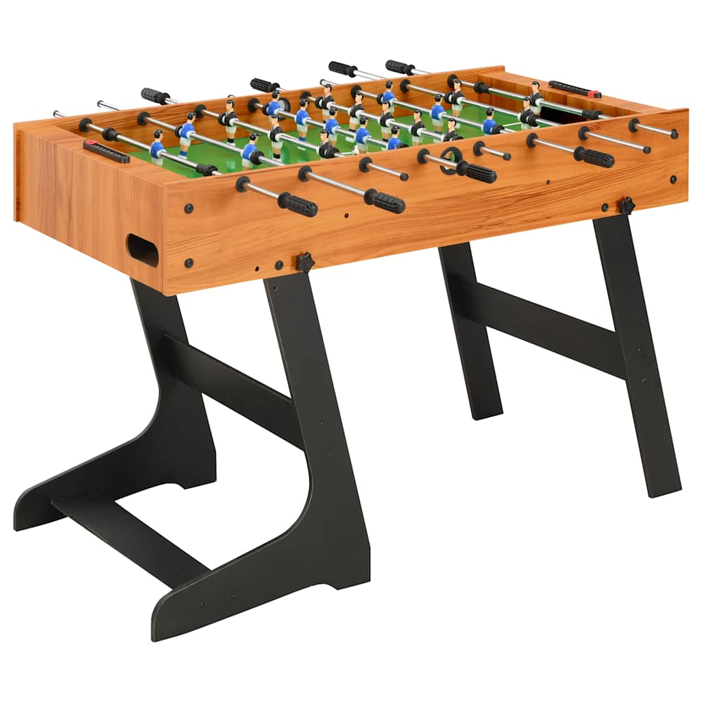 Voetbaltafel inklapbaar 121x61x80 cm lichtbruin is nu te koop bij PeponiXL, paradijselijk wonen!