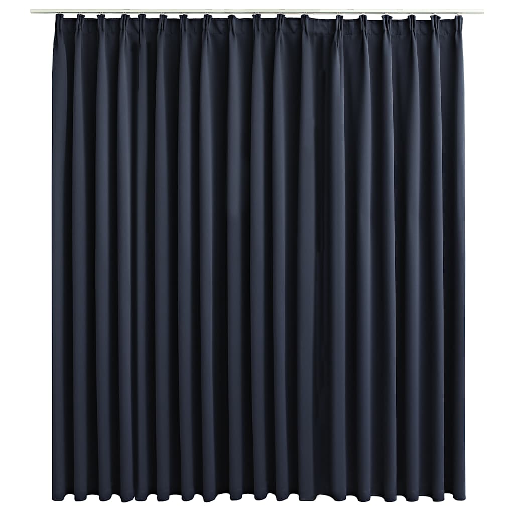 Gordijn verduisterend met haken 290x245 cm antraciet is nu te koop bij PeponiXL, paradijselijk wonen!