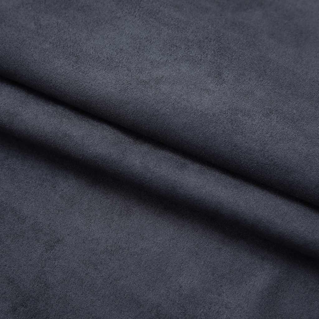 Gordijnen verduisterend met haken 2 st 140x245 cm antraciet is nu te koop bij PeponiXL, paradijselijk wonen!