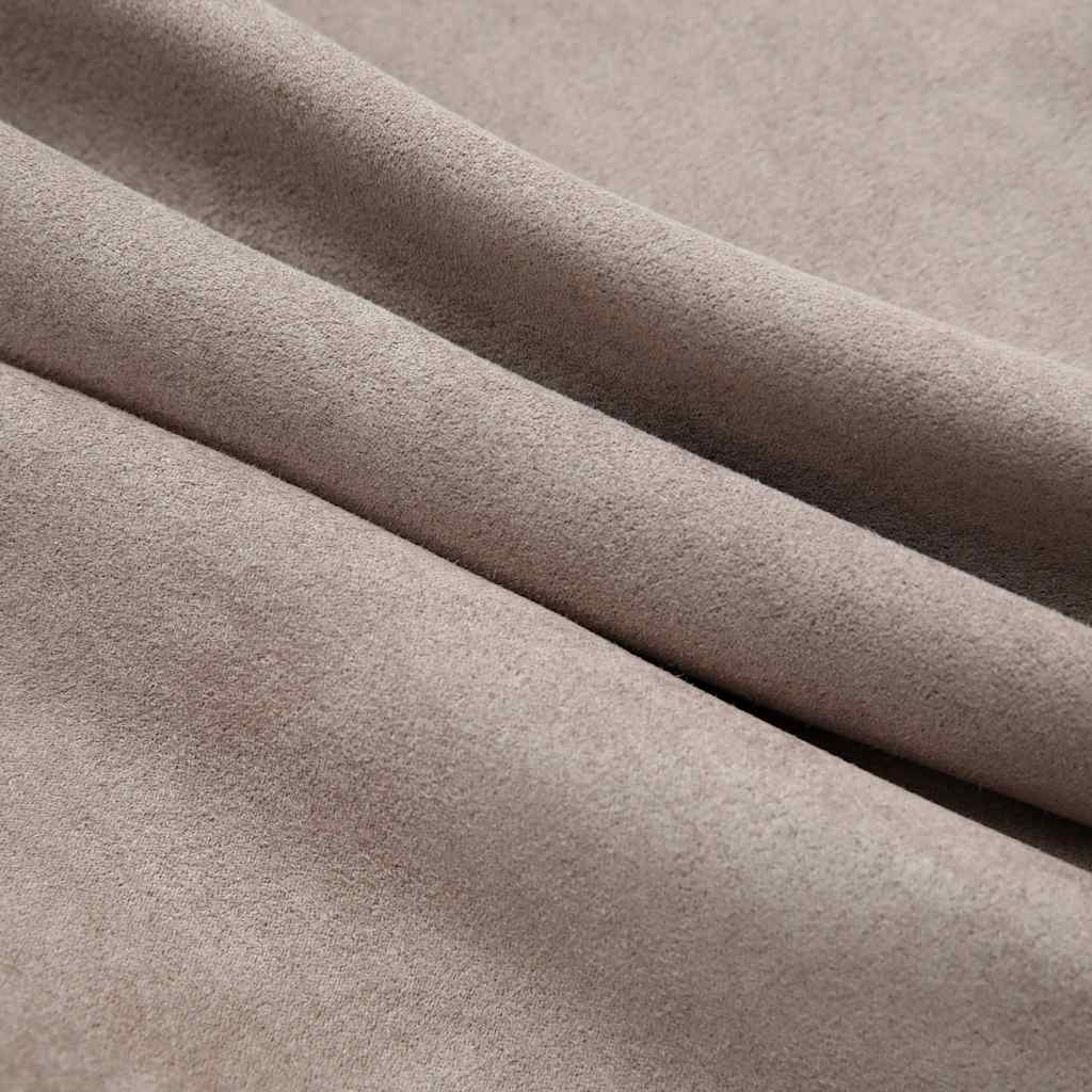 Gordijn verduisterend met metalen ringen 2 st 140x175 cm taupe is nu te koop bij PeponiXL, paradijselijk wonen!