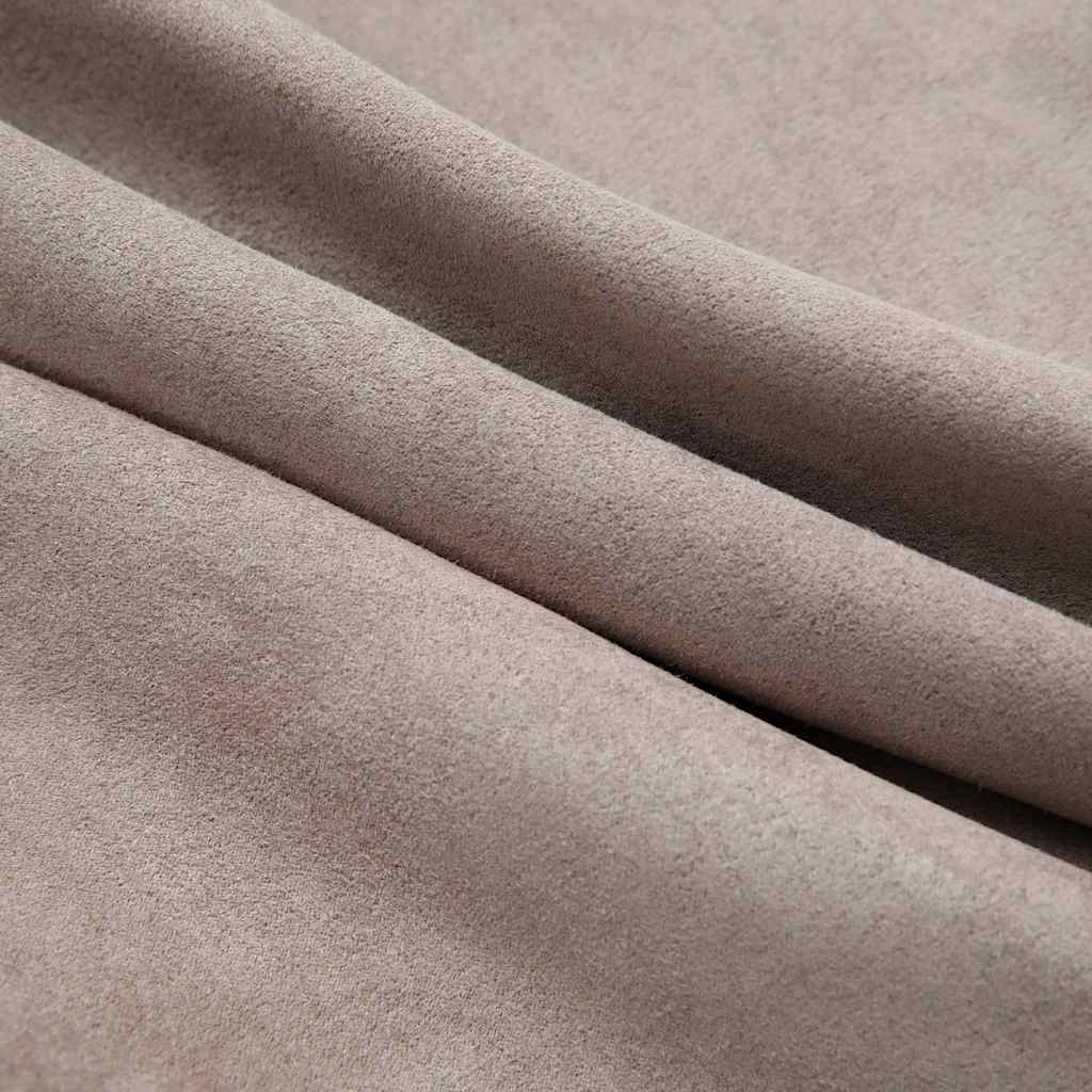 Gordijn verduisterend met metalen ringen 2 st 140x245 cm taupe is nu te koop bij PeponiXL, paradijselijk wonen!