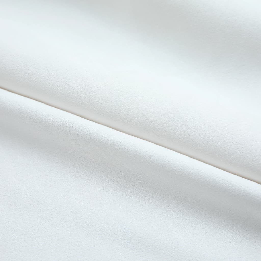 Gordijnen verduisterend met haken 2 st 140x245 cm gebroken wit is nu te koop bij PeponiXL, paradijselijk wonen!