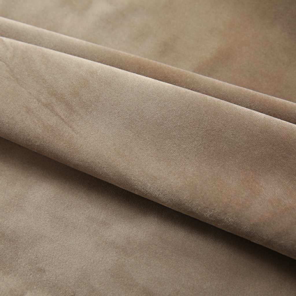 Gordijnen verduisterend 2 st met haken 140x175 cm fluweel beige is nu te koop bij PeponiXL, paradijselijk wonen!