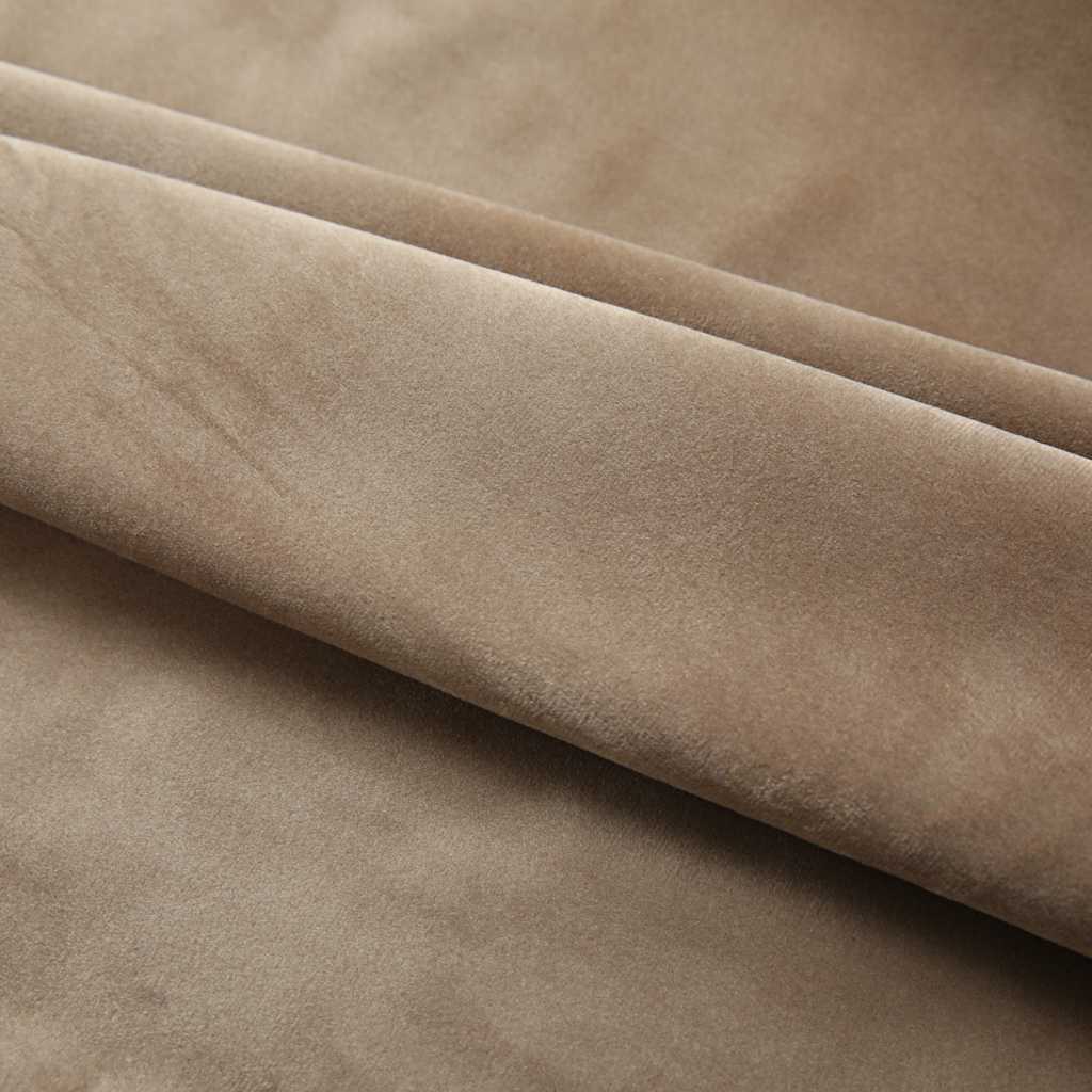 Gordijnen verduisterend 2 st met haken 140x245 cm fluweel beige is nu te koop bij PeponiXL, paradijselijk wonen!