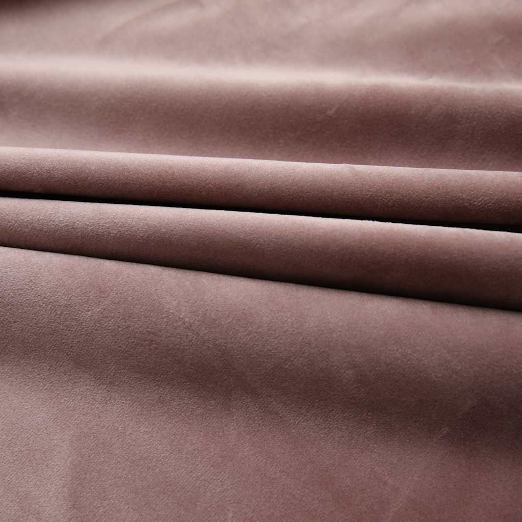 Gordijnen verduisterend 2 st met haken 140x175 cm fluweel roze is nu te koop bij PeponiXL, paradijselijk wonen!