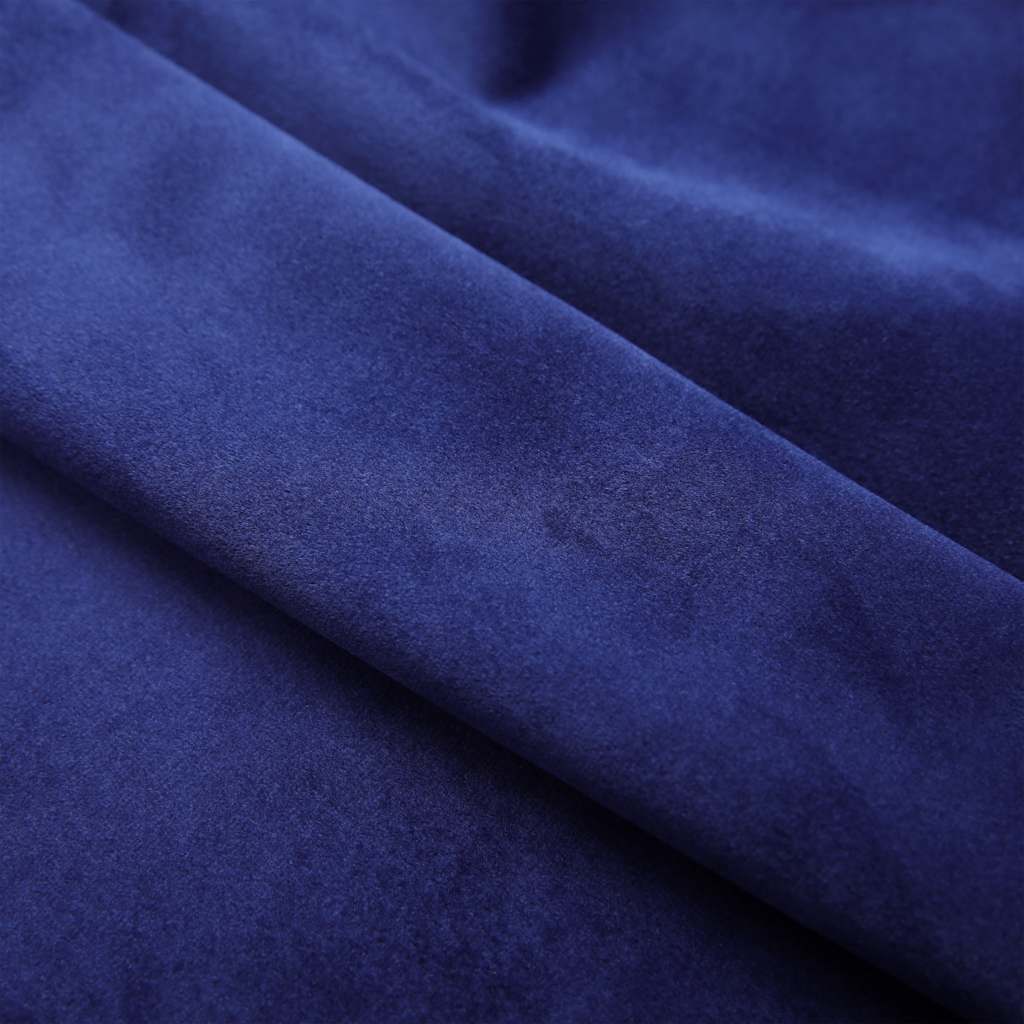 Gordijn verduisterend met ringen 2 st 140x245 cm fluweel blauw is nu te koop bij PeponiXL, paradijselijk wonen!