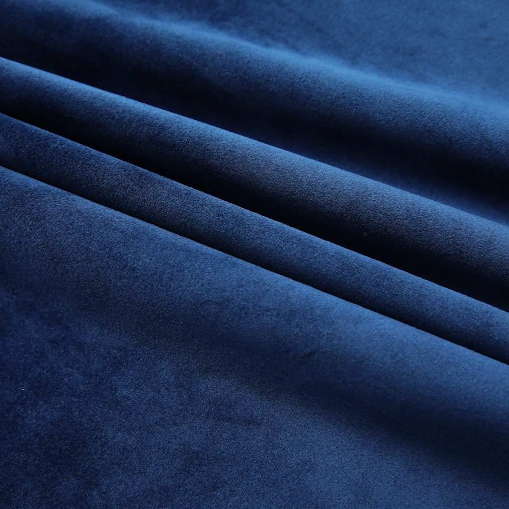 Gordijnen verduisterend 2 st met haken 140x245 cm fluweel blauw is nu te koop bij PeponiXL, paradijselijk wonen!
