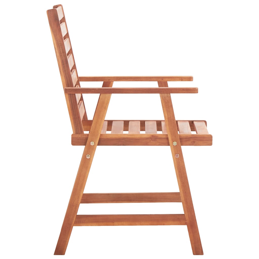 Tuinstoelen 2 st massief acaciahout is nu te koop bij PeponiXL, paradijselijk wonen!