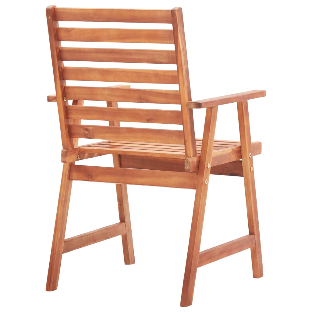 Tuinstoelen 2 st massief acaciahout is nu te koop bij PeponiXL, paradijselijk wonen!