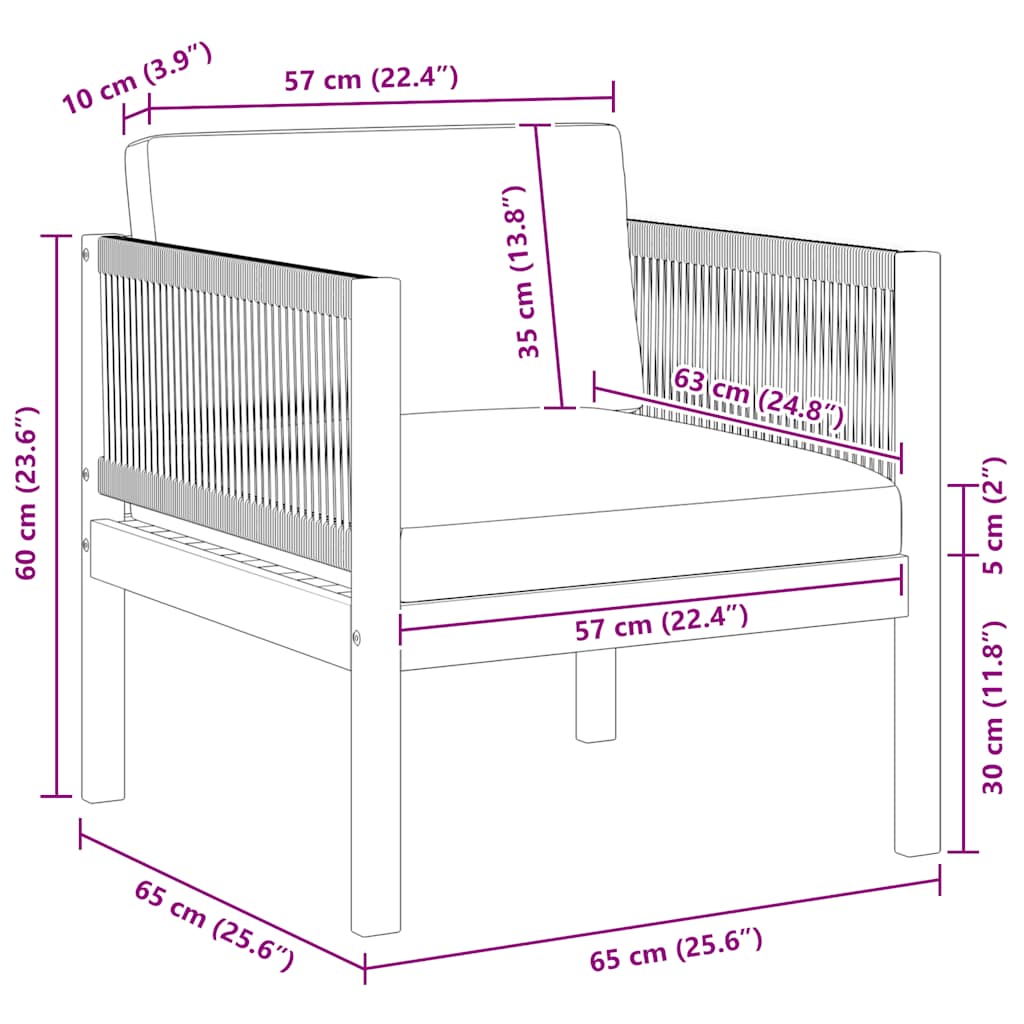 Tuinstoelen 2 st massief acaciahout is nu te koop bij PeponiXL, paradijselijk wonen!