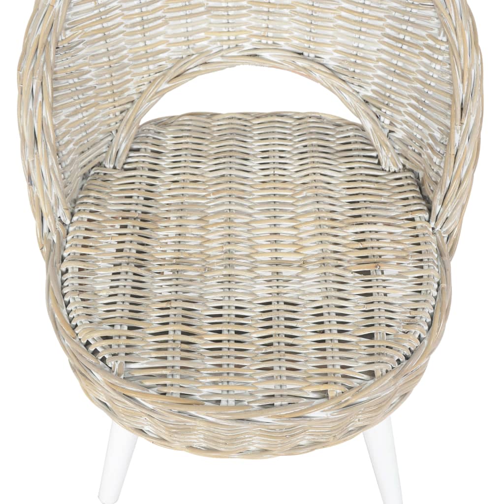 Fauteuil kubu rattan wit is nu te koop bij PeponiXL, paradijselijk wonen!