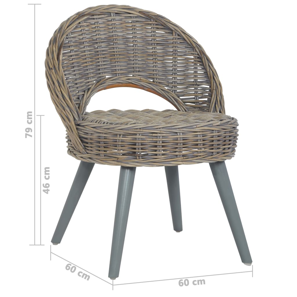 Fauteuil kubu rattan grijs is nu te koop bij PeponiXL, paradijselijk wonen!