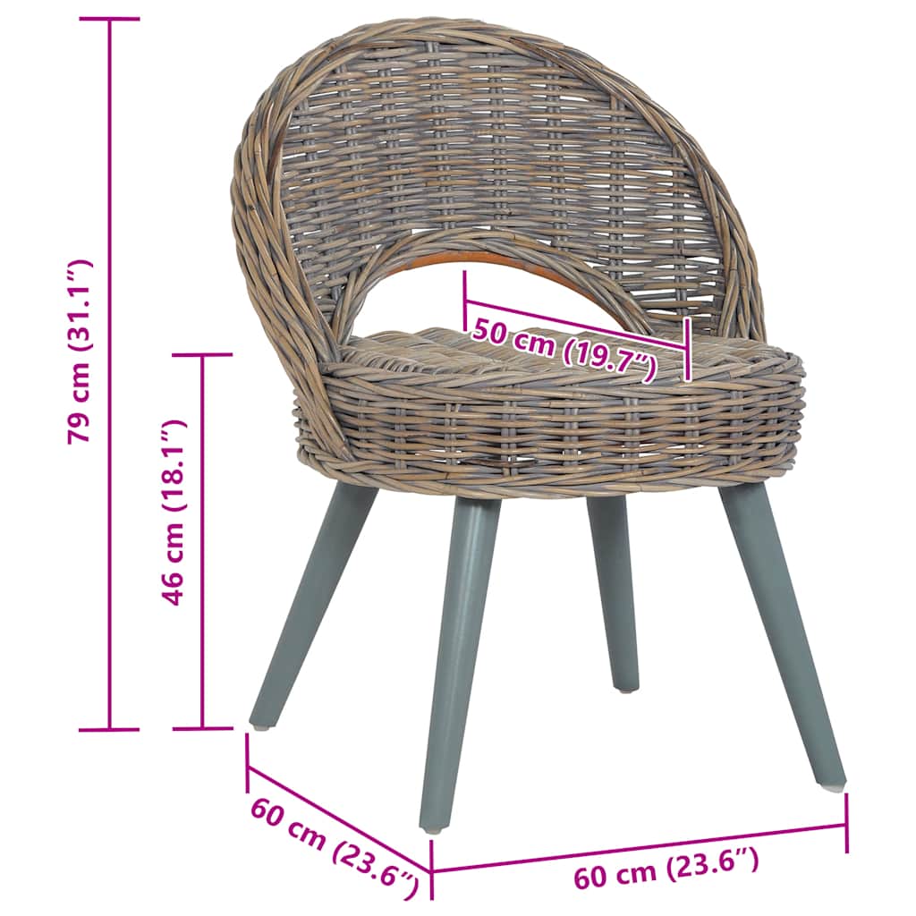 Fauteuil kubu rattan grijs is nu te koop bij PeponiXL, paradijselijk wonen!