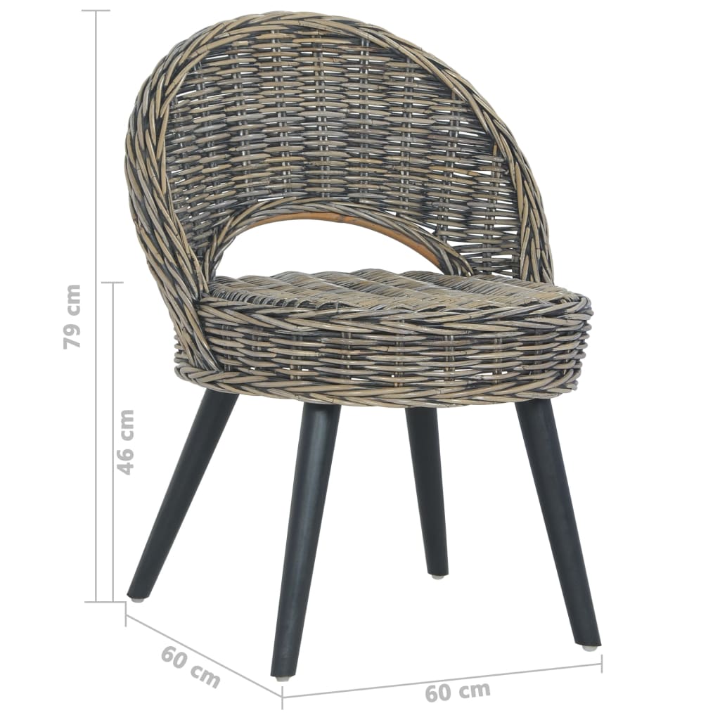 Fauteuil kubu rattan zwart is nu te koop bij PeponiXL, paradijselijk wonen!