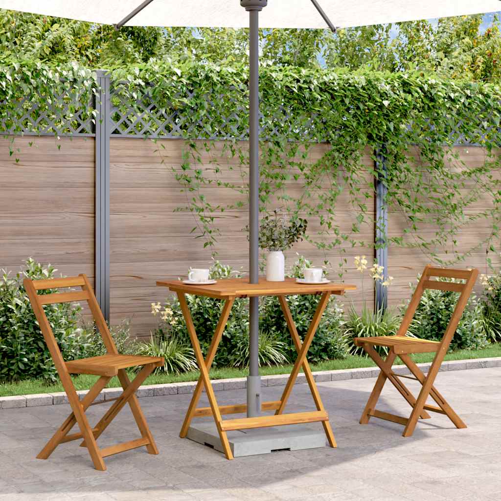Tuintafel inklapbaar 70x70x75 cm massief acaciahout is nu te koop bij PeponiXL, paradijselijk wonen!