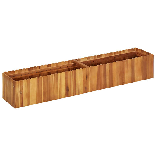 Plantenbak verhoogd 150x30x25 cm massief acaciahout is nu te koop bij PeponiXL, paradijselijk wonen!