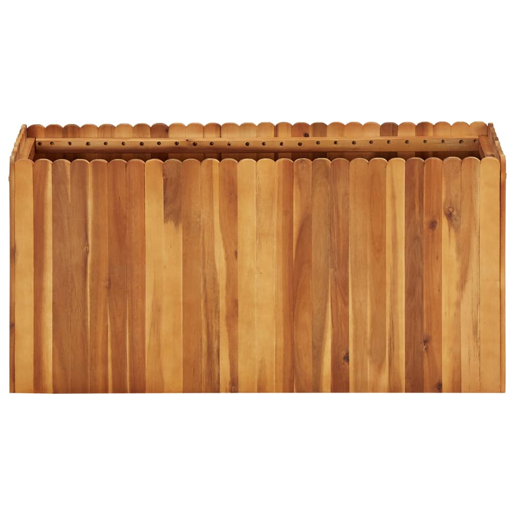 Plantenbak verhoogd 100x30x50 cm massief acaciahout is nu te koop bij PeponiXL, paradijselijk wonen!