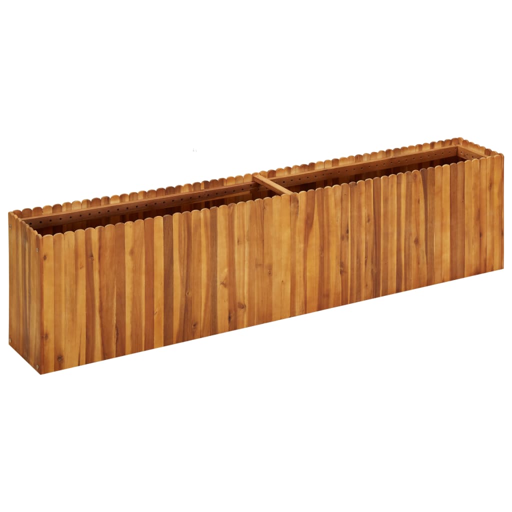Plantenbak verhoogd 200x30x50 cm massief acaciahout is nu te koop bij PeponiXL, paradijselijk wonen!