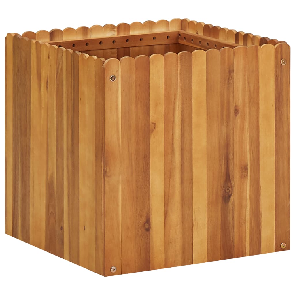 Plantenbak verhoogd 50x50x50 cm massief acaciahout is nu te koop bij PeponiXL, paradijselijk wonen!