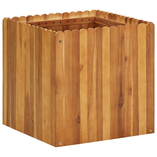 Plantenbak verhoogd 50x50x50 cm massief acaciahout is nu te koop bij PeponiXL, paradijselijk wonen!