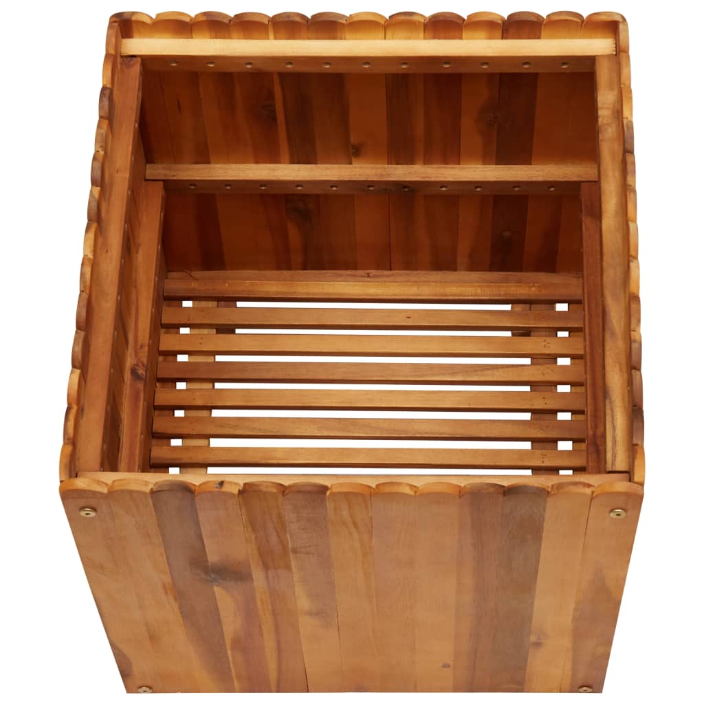 Plantenbak verhoogd 50x50x50 cm massief acaciahout is nu te koop bij PeponiXL, paradijselijk wonen!