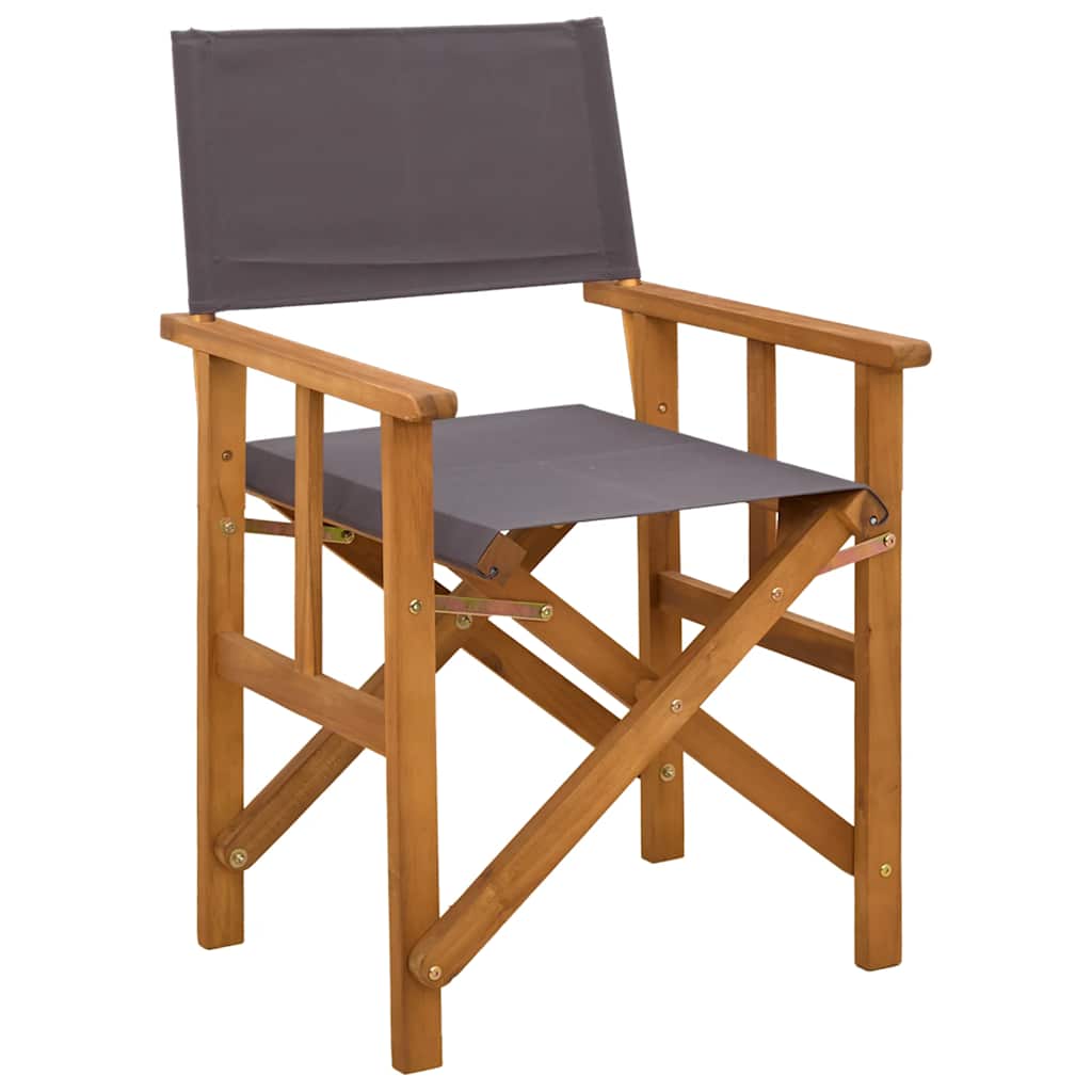 Regisseursstoelen 2 st massief acaciahout is nu te koop bij PeponiXL, paradijselijk wonen!