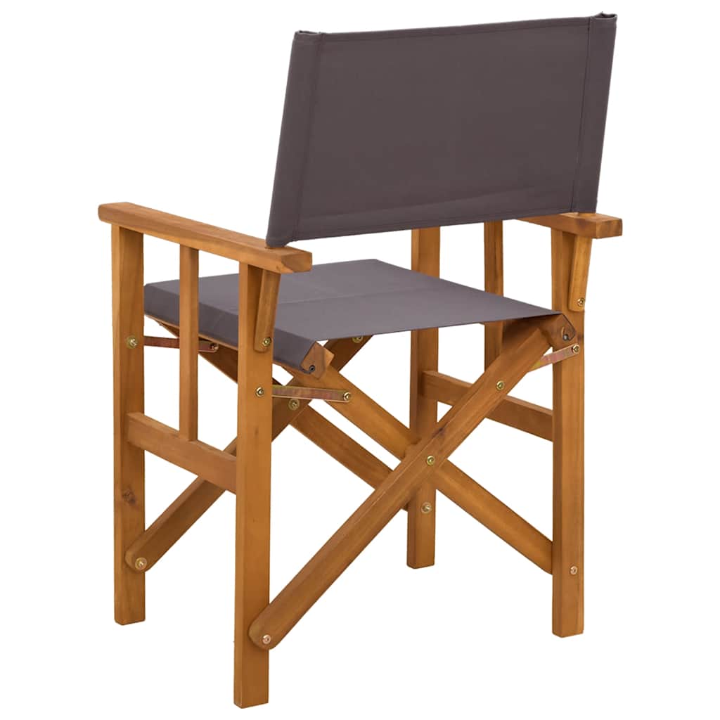 Regisseursstoelen 2 st massief acaciahout is nu te koop bij PeponiXL, paradijselijk wonen!