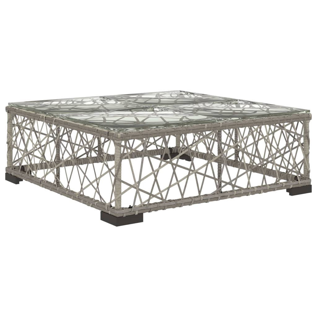 8-delige Loungeset met kussens poly rattan grijs is nu te koop bij PeponiXL, paradijselijk wonen!
