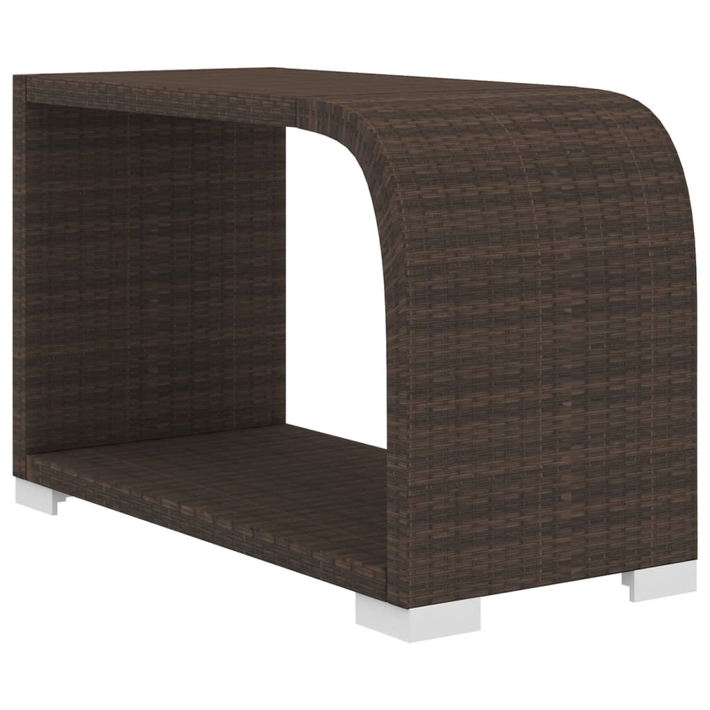 10-delige Loungeset met kussens poly rattan bruin is nu te koop bij PeponiXL, paradijselijk wonen!