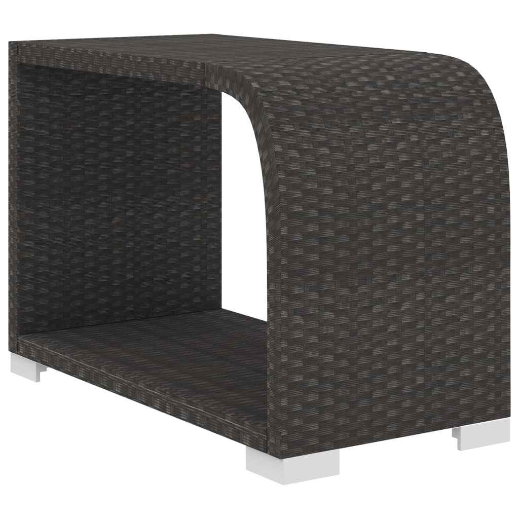 11-delige Loungeset met kussens poly rattan zwart is nu te koop bij PeponiXL, paradijselijk wonen!