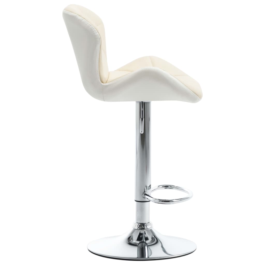 Barkrukken 2 st kunstleer crèmekleurig is nu te koop bij PeponiXL, paradijselijk wonen!